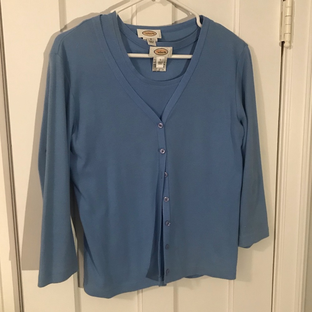 Lightweight, Talbots sweater set.